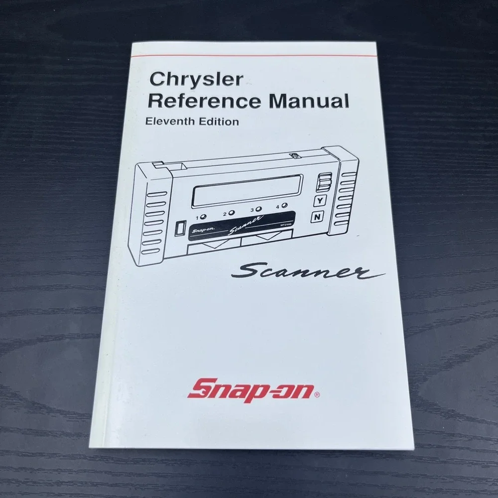2001 Snap-On‎ Chrysler Reference Manual Eleventh Edition Scanner Guide